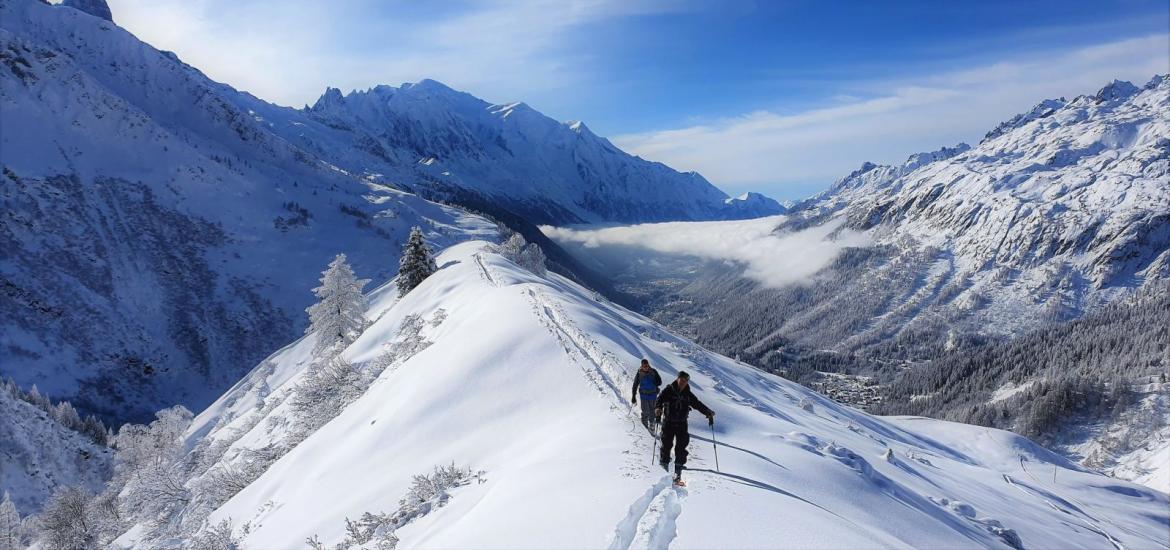 Chamonix Mont Blanc Ski de randonnée à Balme