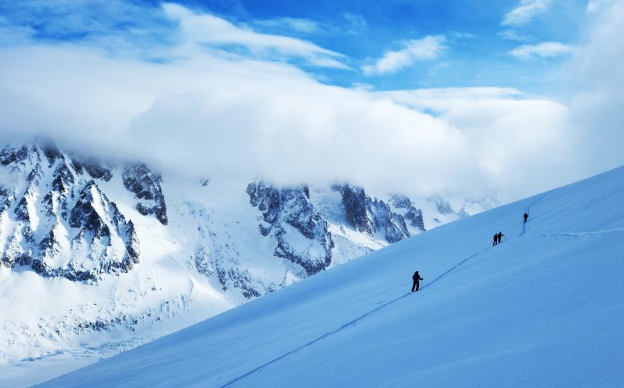 Argentiere glacier ski touring