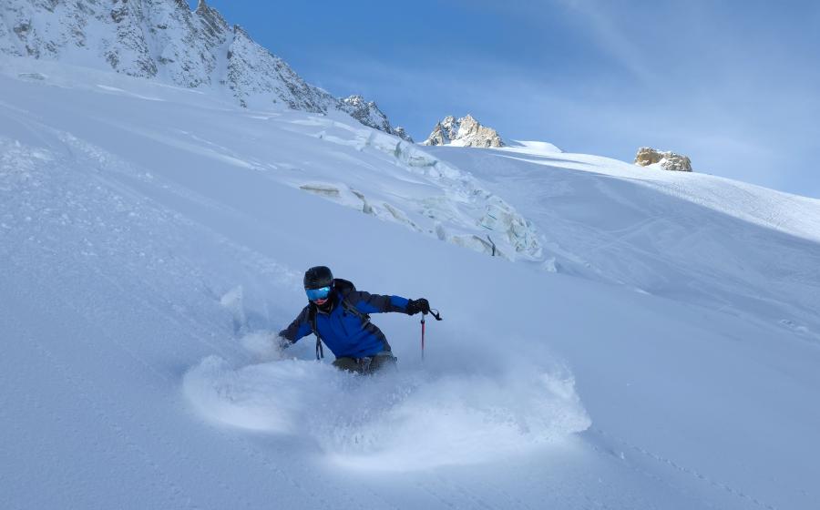 Chamonix powder skiing