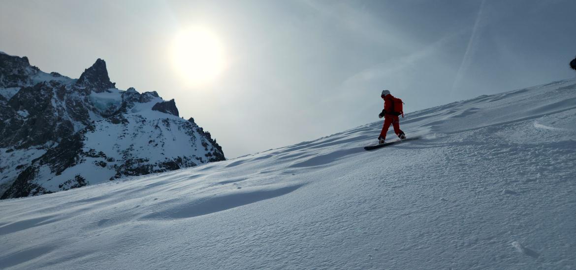 vallee blanche snowboard