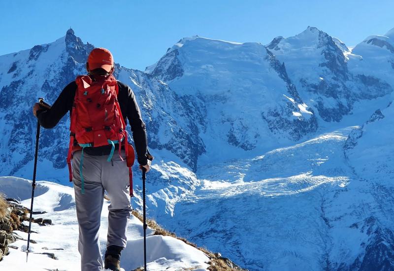 Glacier Travel and Hiking in the high mountains Chamonix