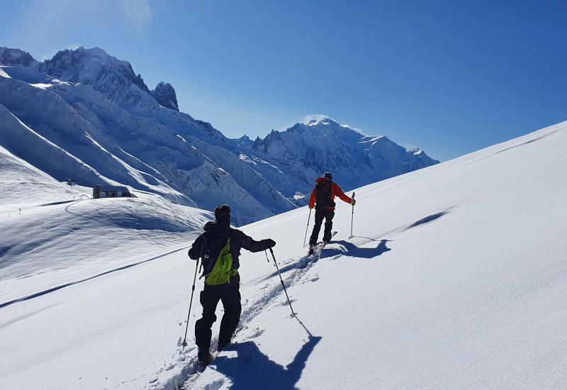 Ski de rando avec un guide à Chamonix Mont Blanc