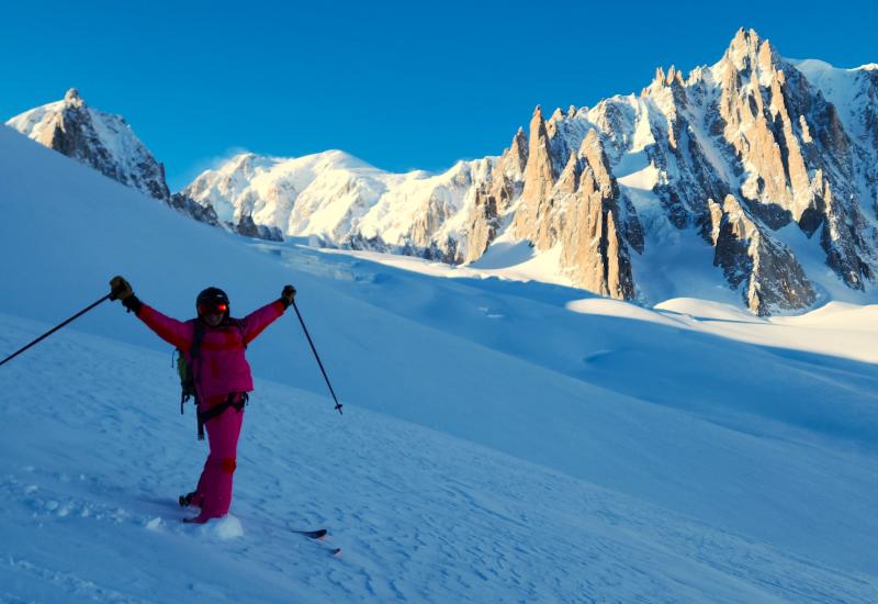 Ski the Vallee Blanche - Combe de la Vierge